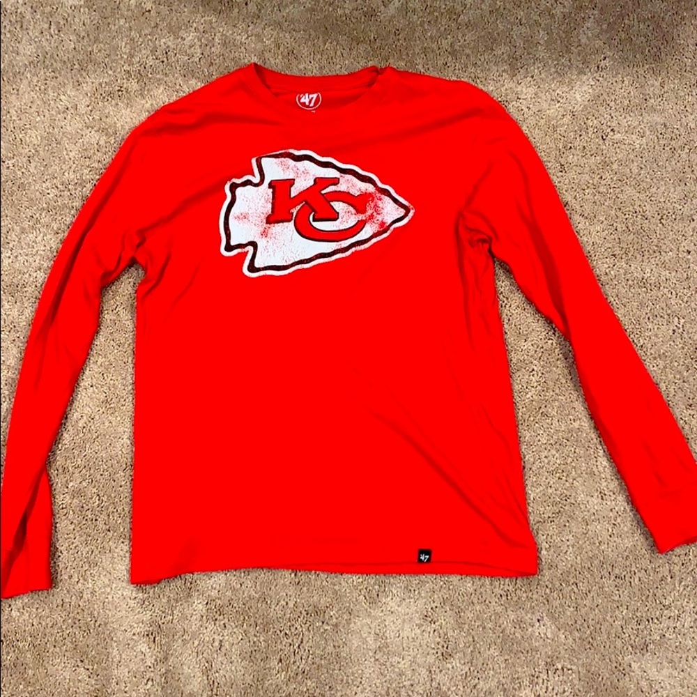 Vintage Looking Cheifs Long-Sleeve Tee